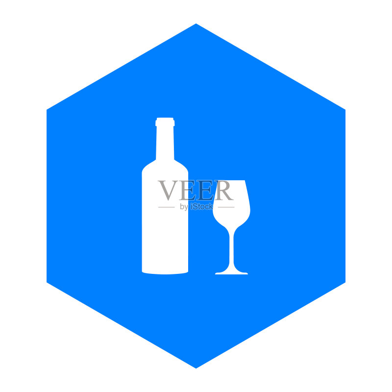 酒杯和梳子图标素材