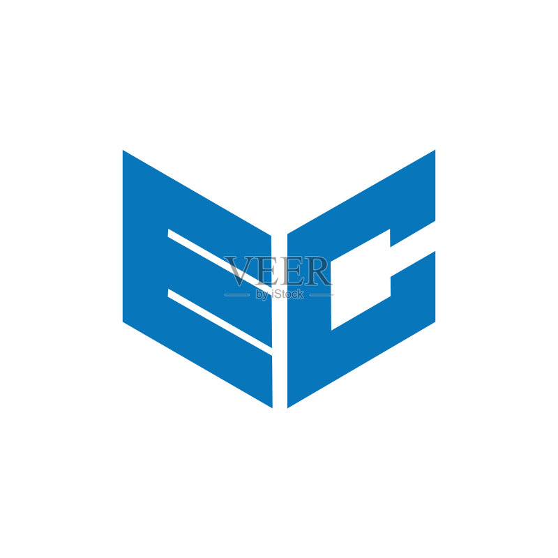 字母CE或EC Logo设计图标素材