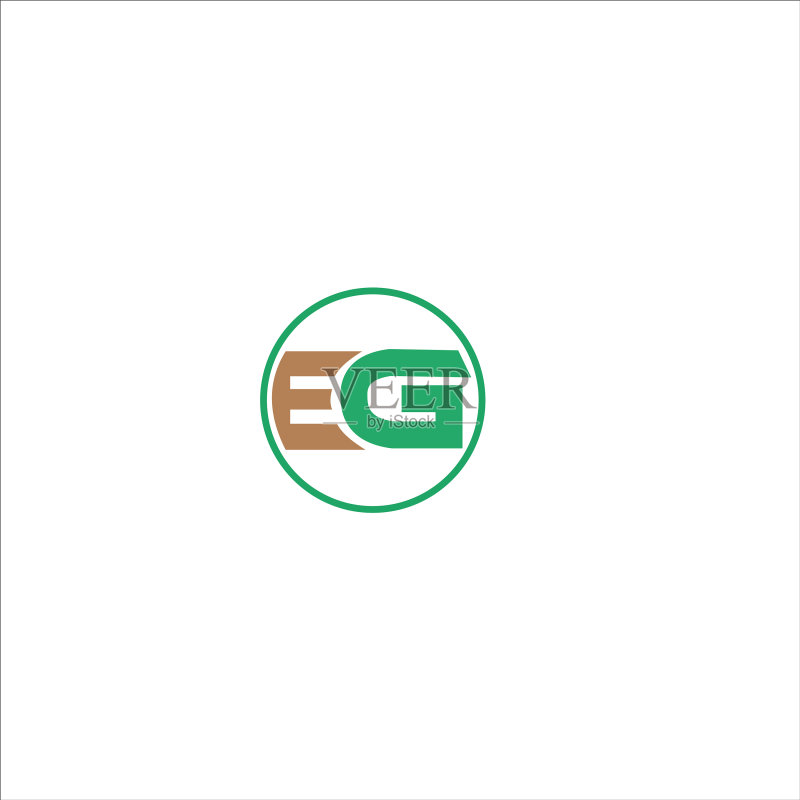 EG或GE字母标志设计图标素材