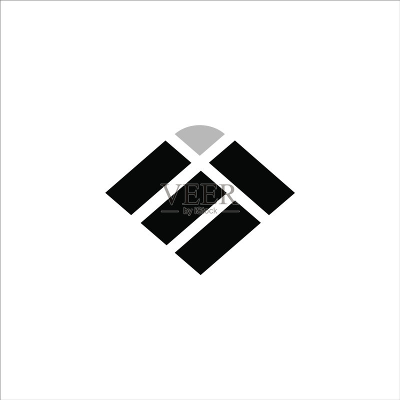 字母EI或IE的logo设计模板图标素材
