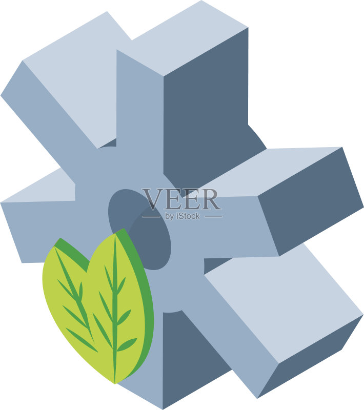 白色背景上的齿轮工具图标素材
