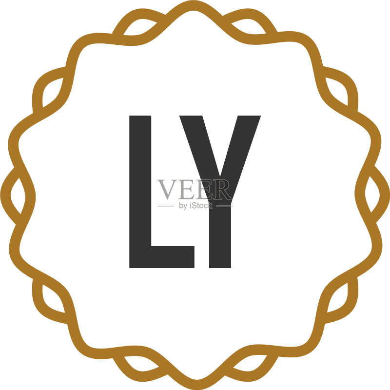 字母LY优雅创意Logo图标素材