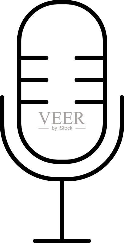 麦克风声音设备独立图标图标素材