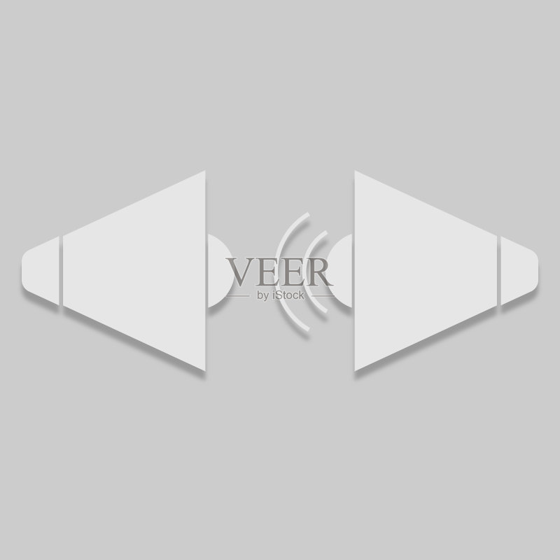 两个扬声器图标图标素材