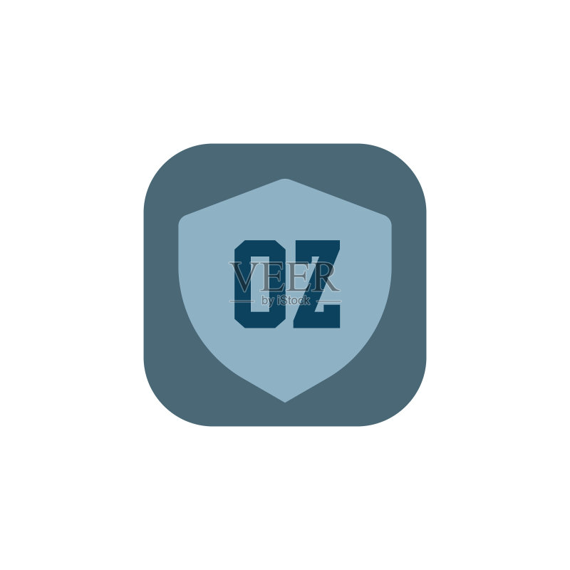 OZ字母logo模板设计图标素材