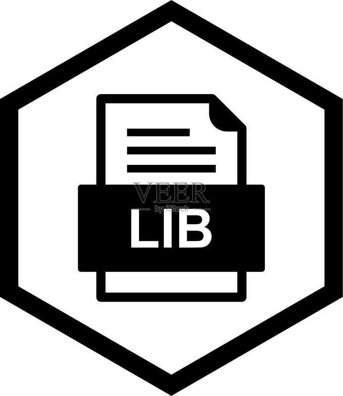 LIB文件文档图标图标素材