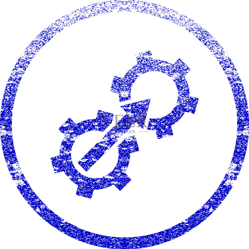 齿轮集成Grunge纹理图标图标素材