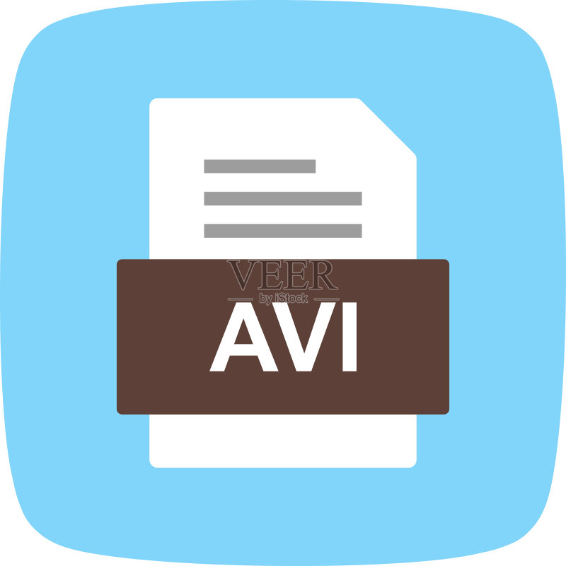 AVI文件文档图标图标素材