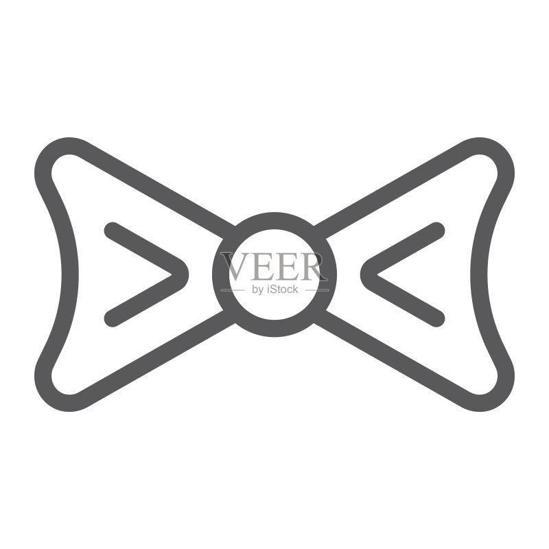 服装领结线条图标图标素材