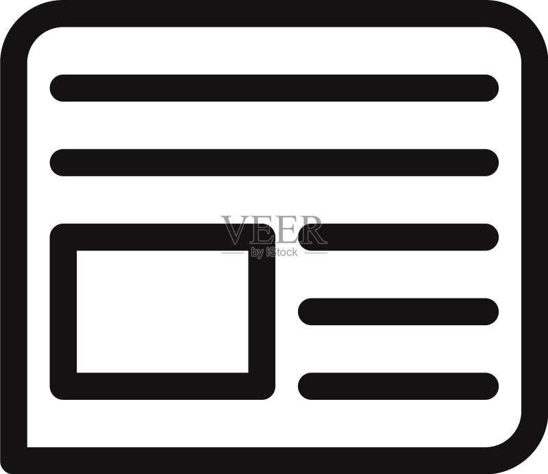 报纸的图标图标素材