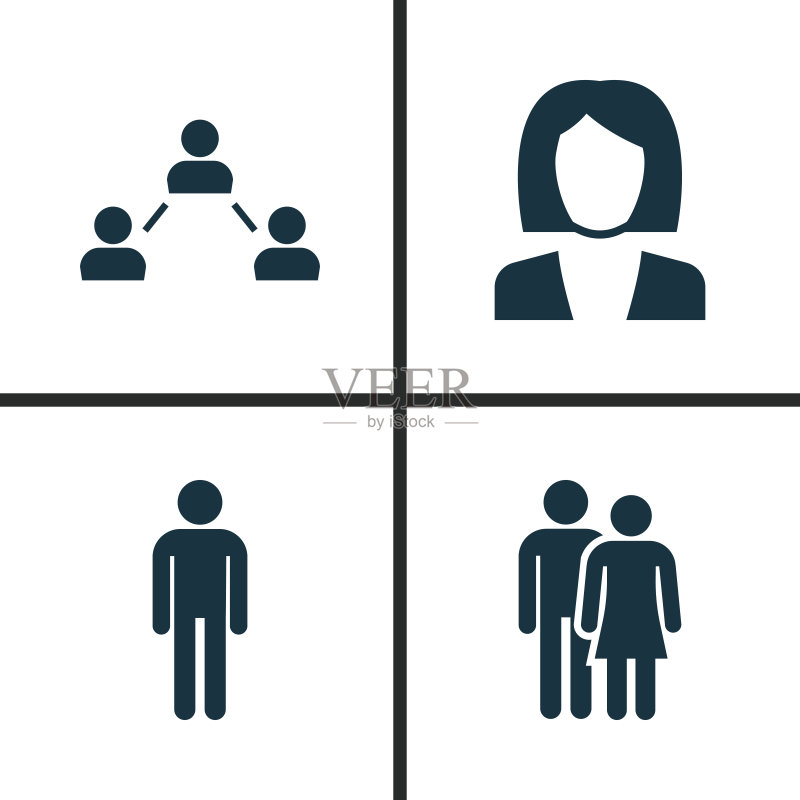 人物图标合集：爱人图标素材
