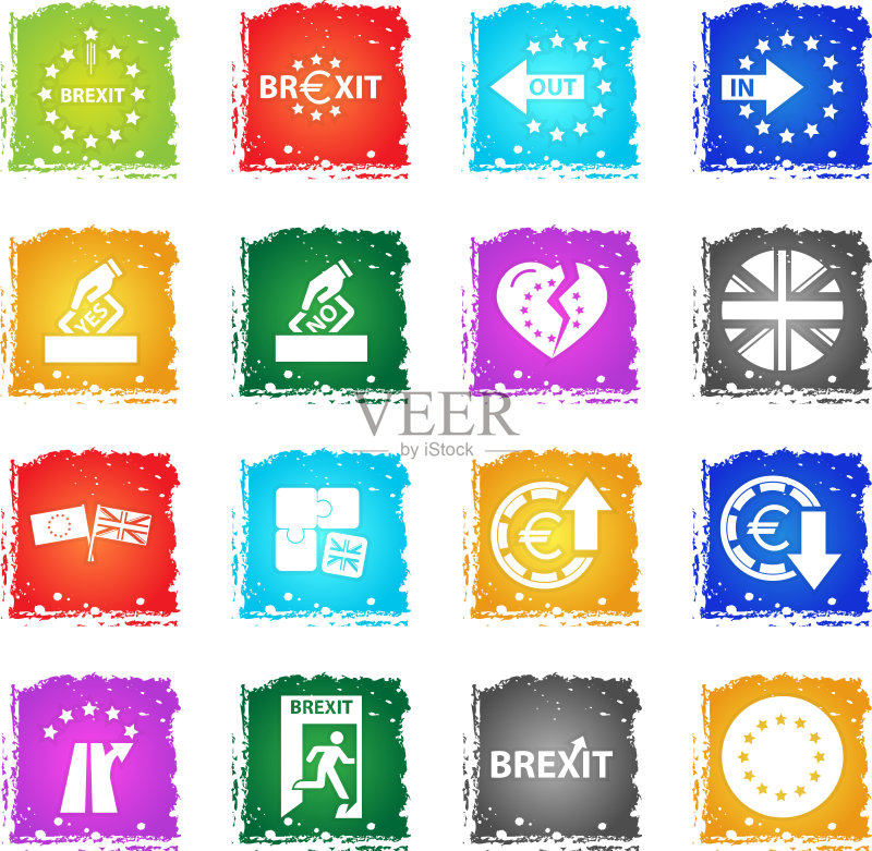 英国脱欧图标合集图标素材