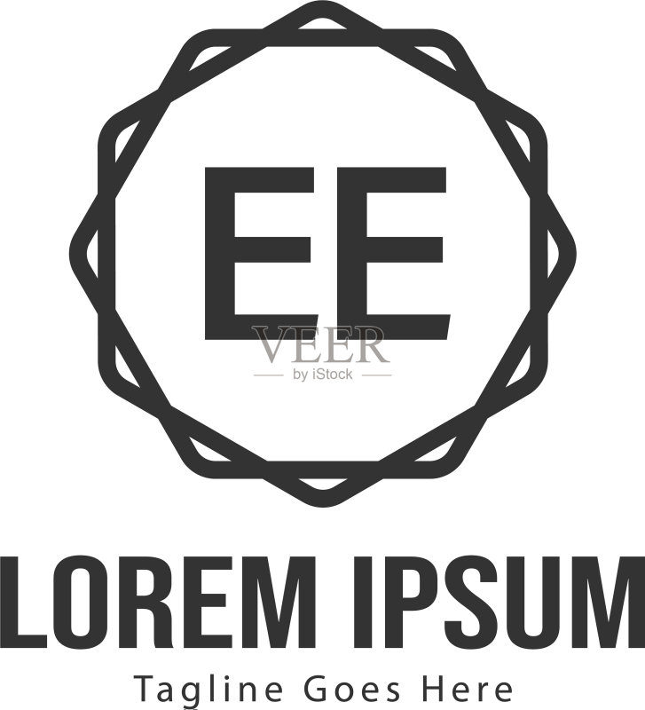 EE现代框架logo模板图标素材