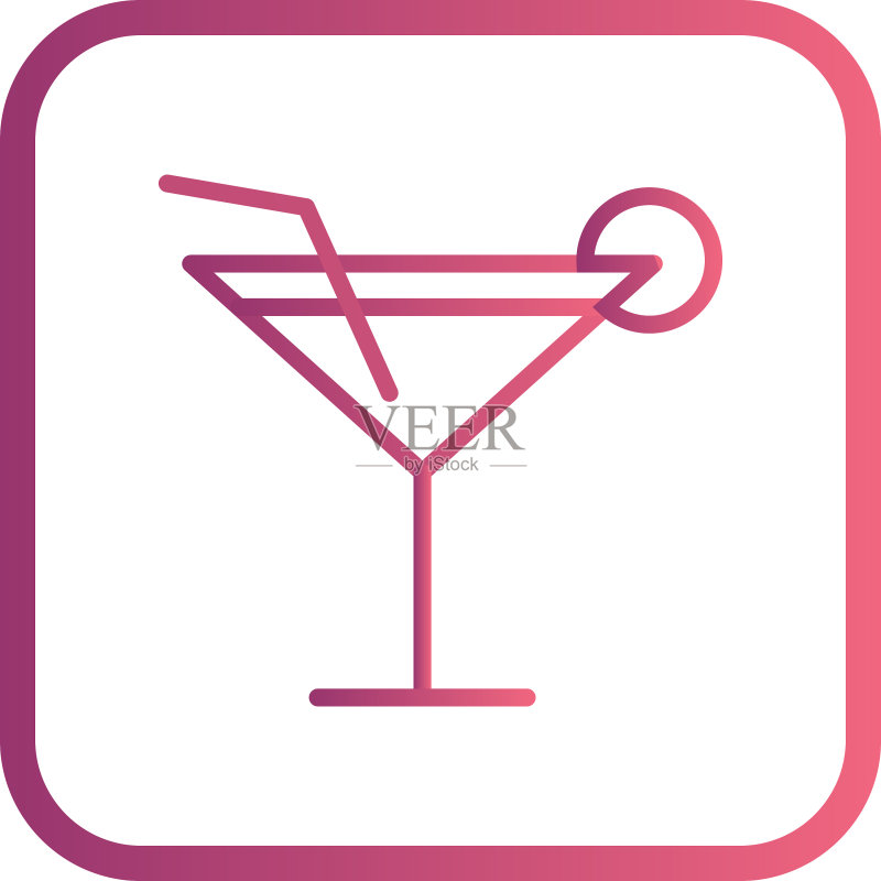 鸡尾酒的图标图标素材