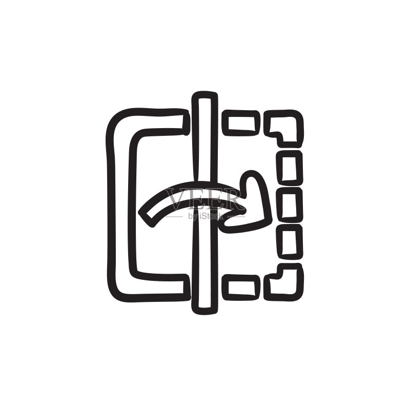 镜面反射素描图标图标素材
