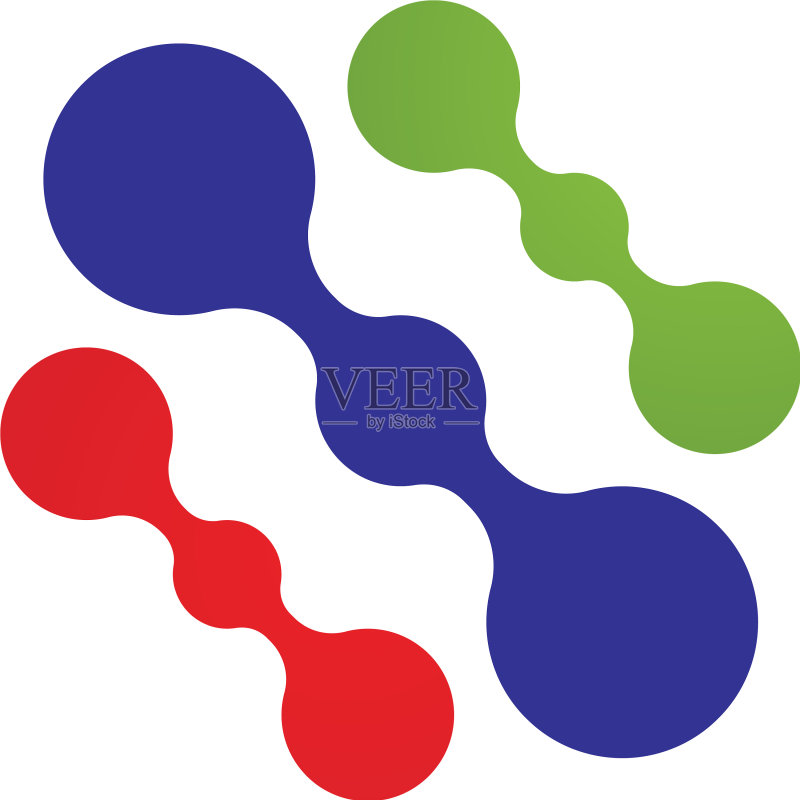 分子符号Logo模板设计图标素材