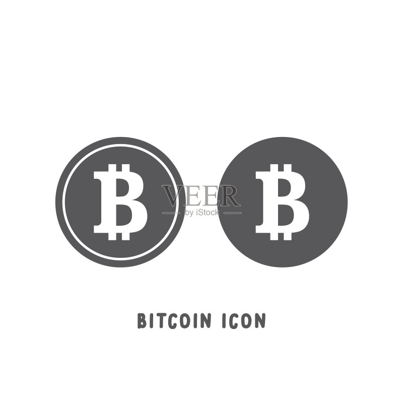 比特币加密货币简约扁平图标图标素材