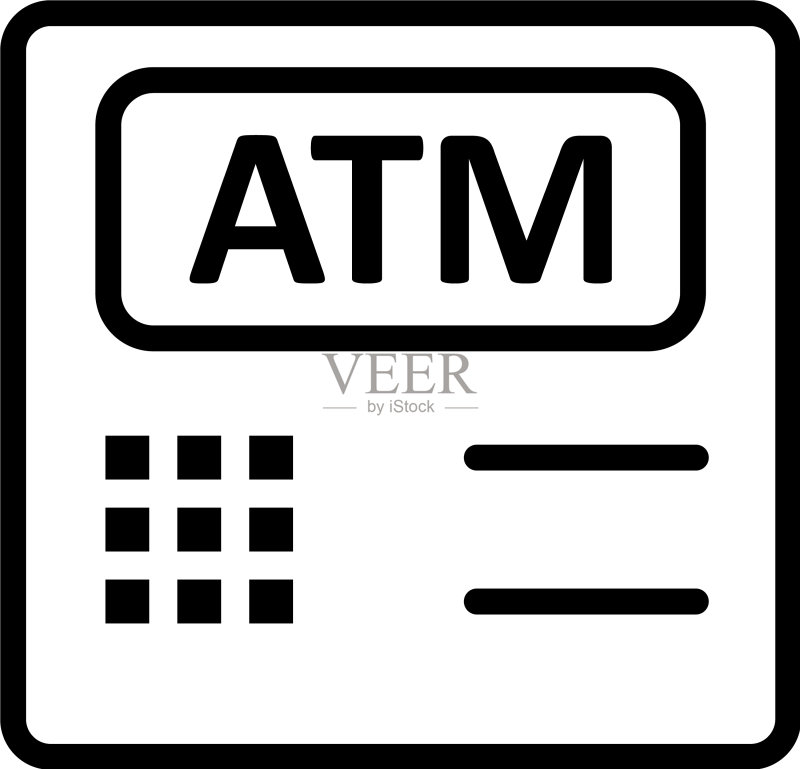 ATM机图标图标素材