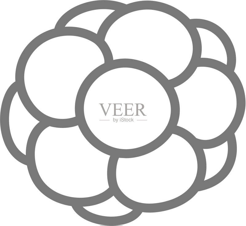 鱼子酱爬行动物蛋线条图标图标素材