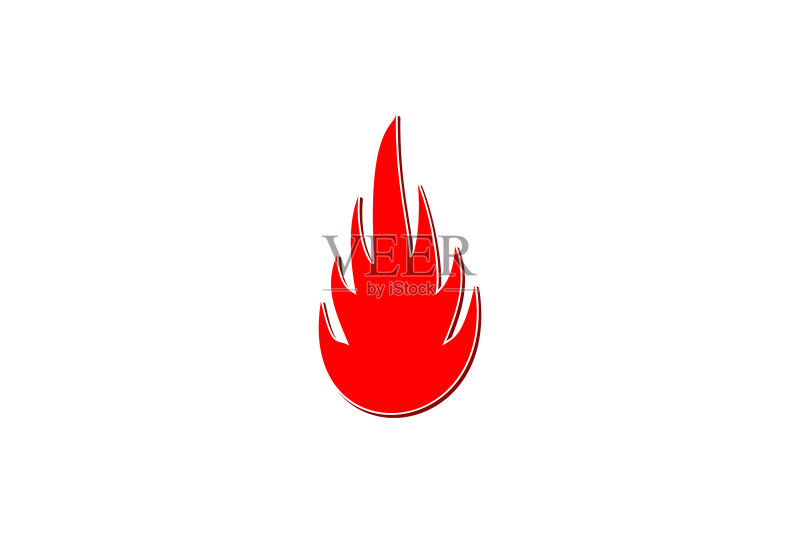 火焰Logo设计灵感（白色背景）图标素材