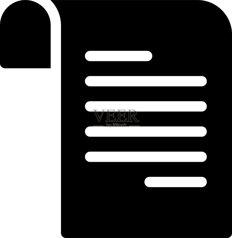 折叠纸图标素材