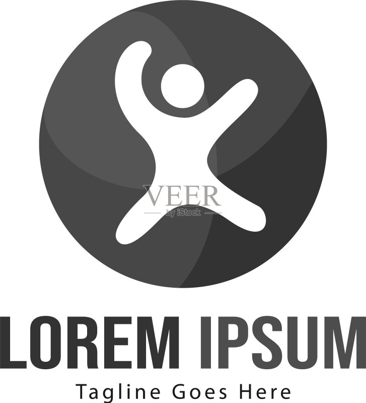 现代儿童logo模板设计图标素材