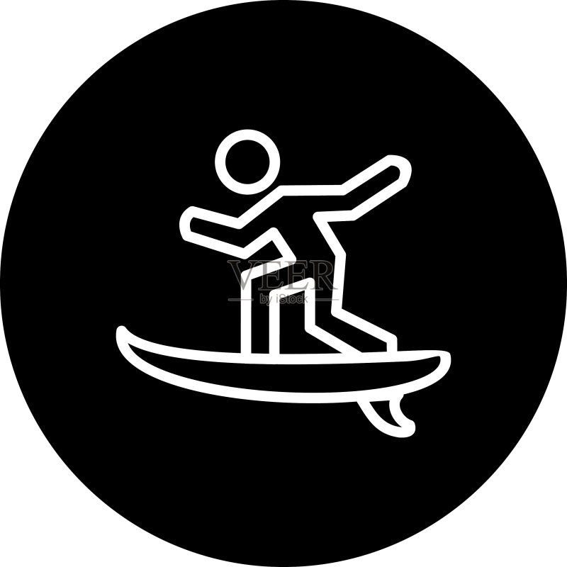 冲浪图标图标素材