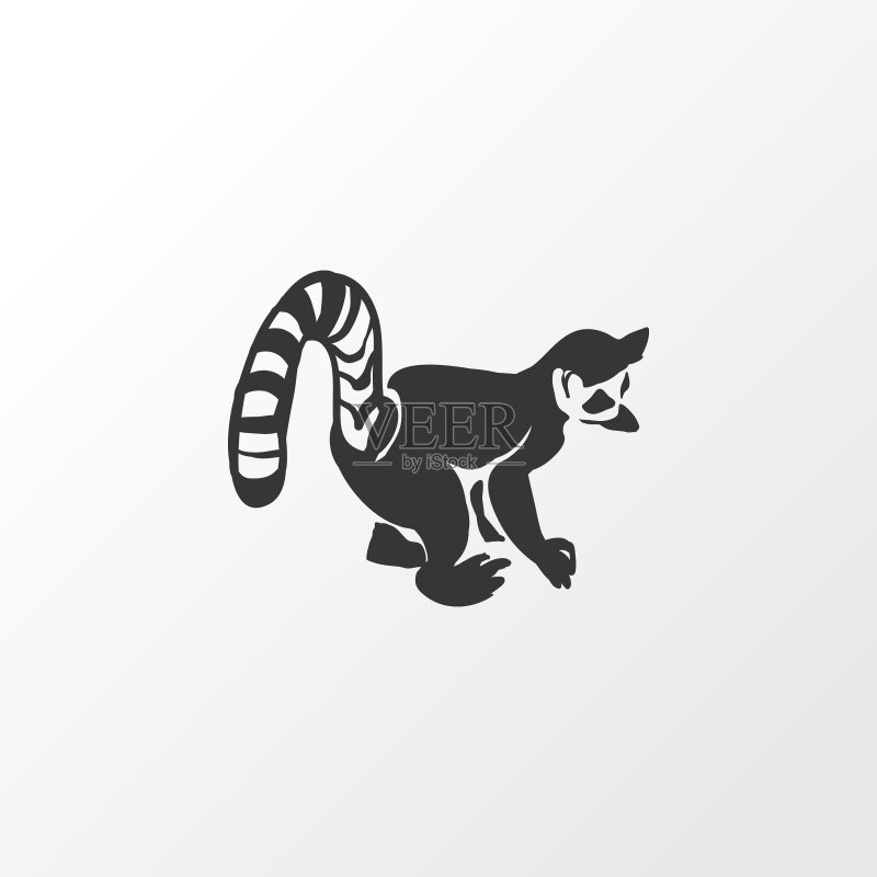 优质狐猴图标符号图标素材