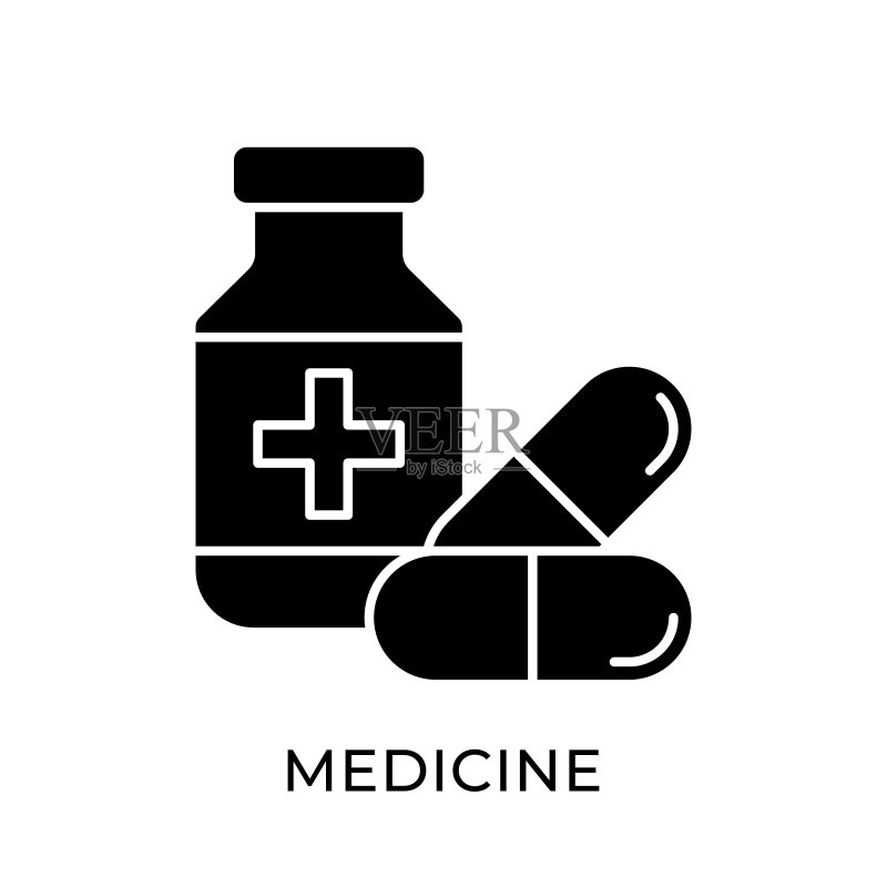 医药图标矢量插图图标素材