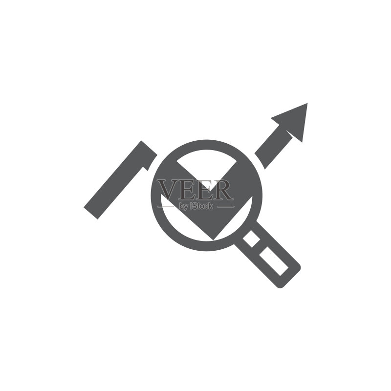 白色背景上的研究图标图标素材