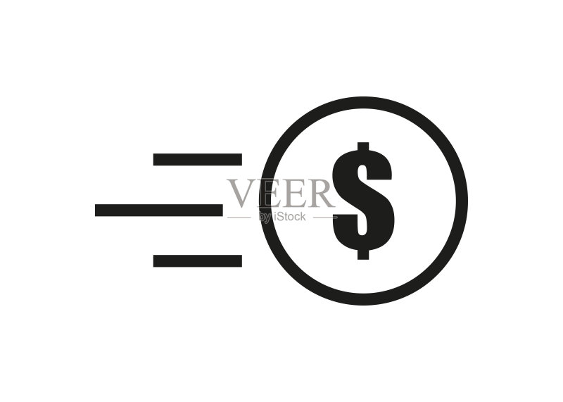 美元硬币图标图标素材