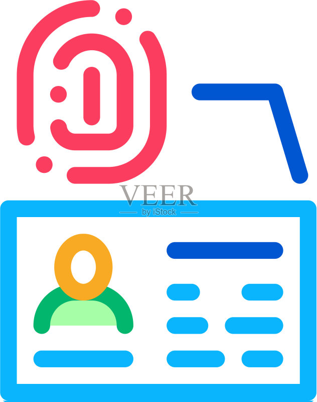 指纹扫描图标轮廓图标素材