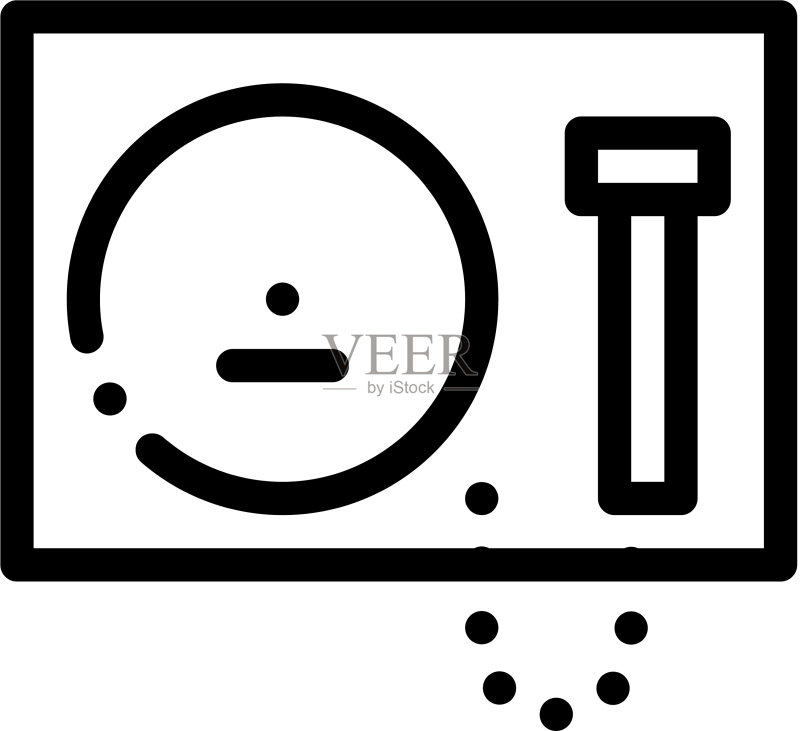 锣图标轮廓图标素材