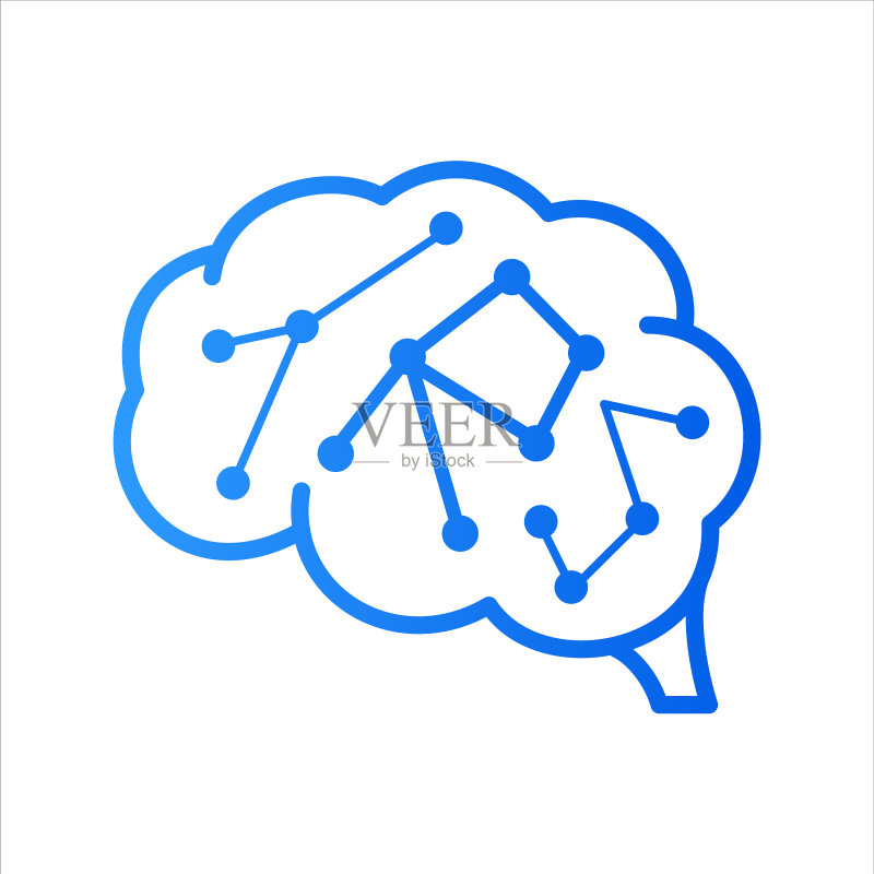 R字母大脑logo图标素材