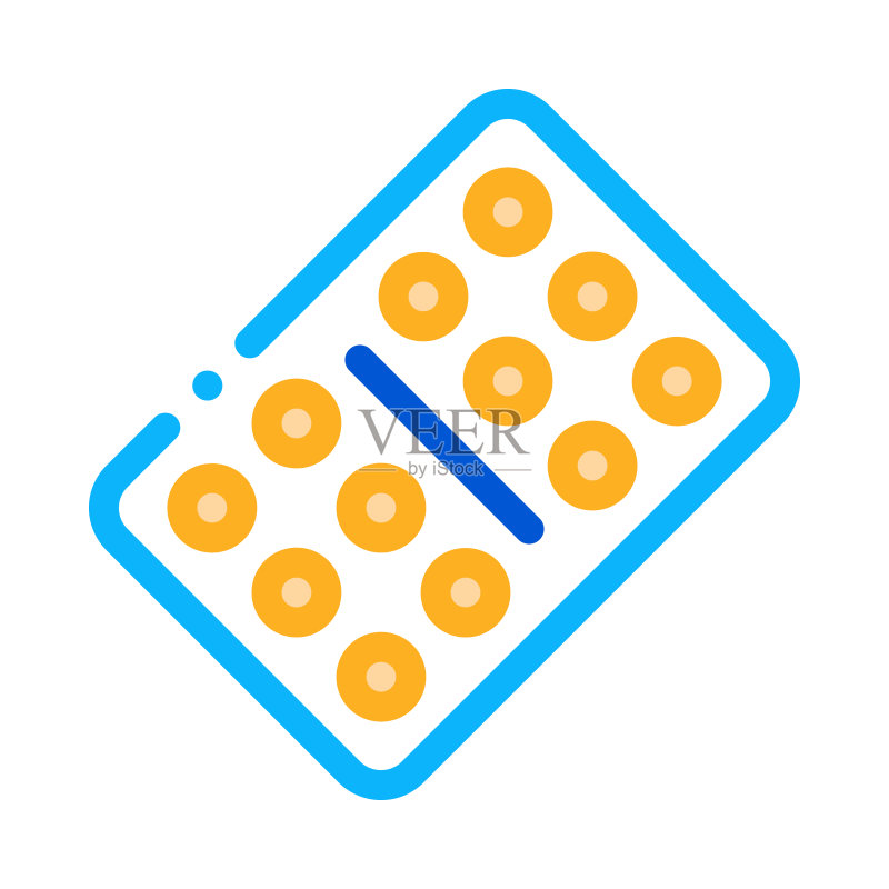 平板图标矢量轮廓插图图标素材