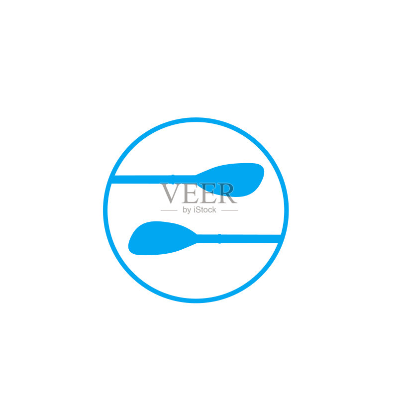 皮划艇桨图标图标素材