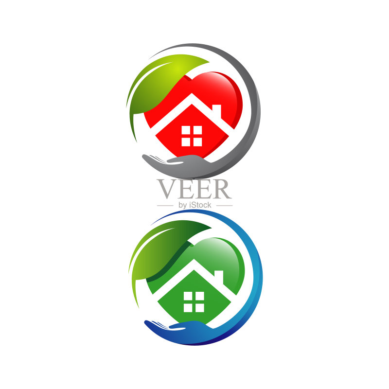 养老院logo设计居家护理老人logo图标素材