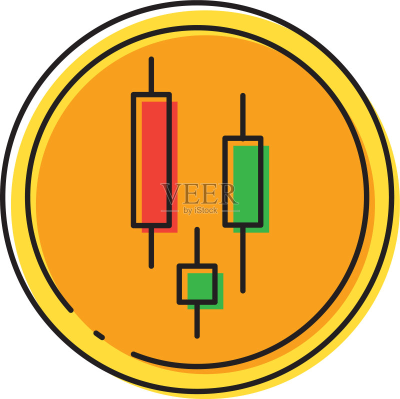 交易K线图图标符号图标素材