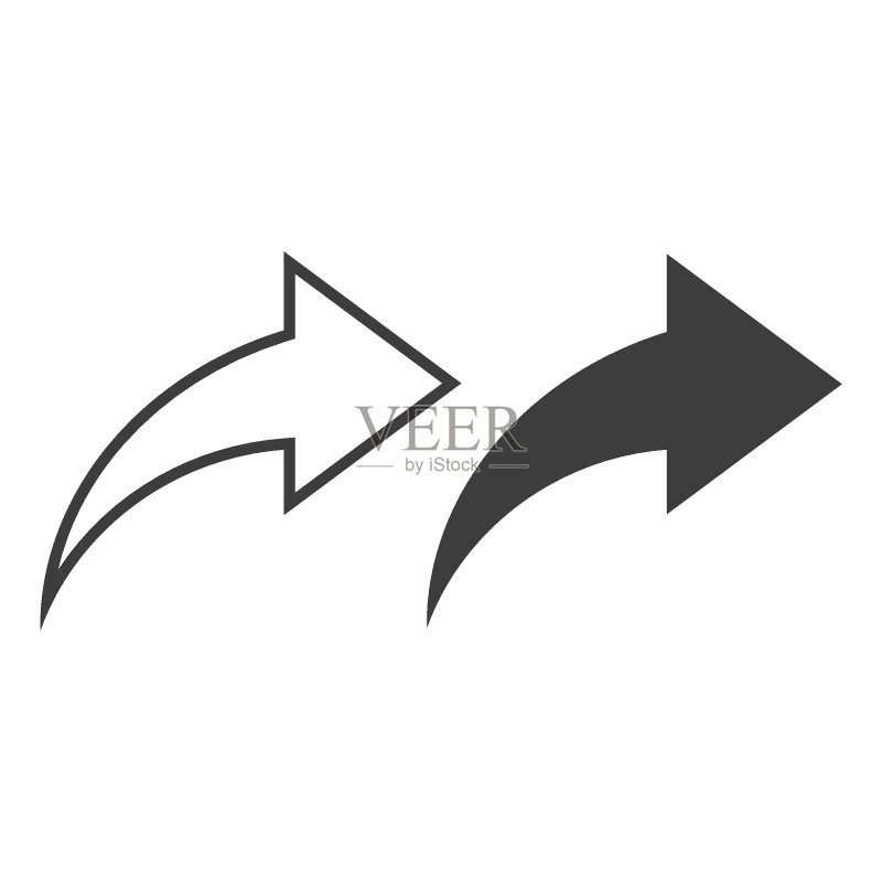 白色背景上的分享图标，矢量图图标素材