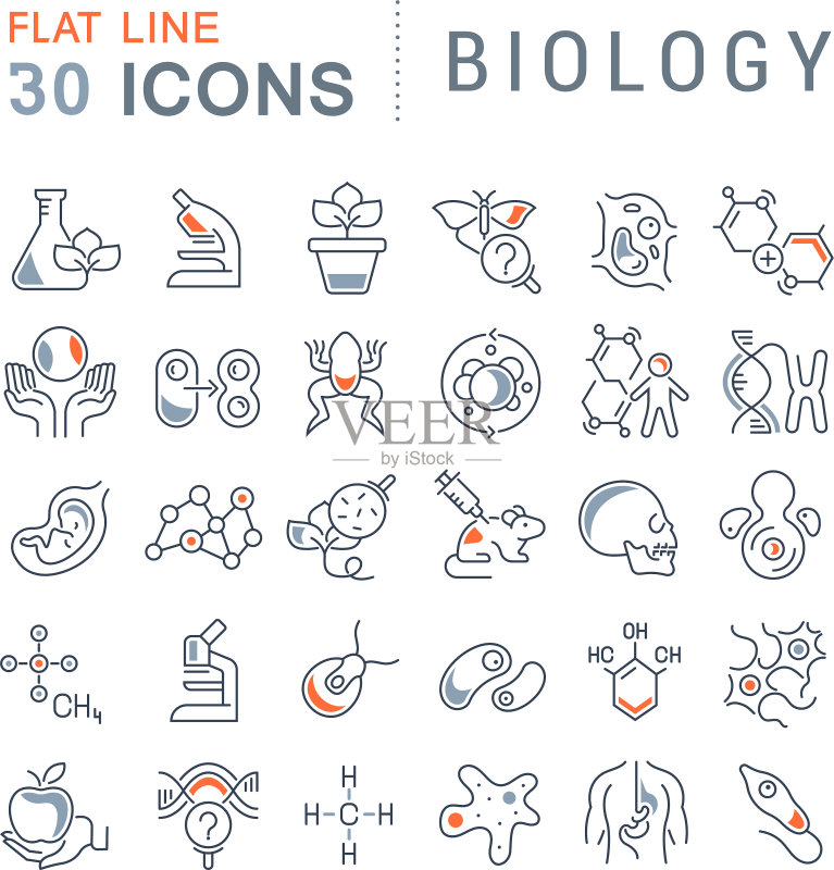 生物学图标图标素材