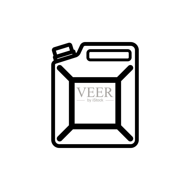 汽油罐图标矢量模板图标素材