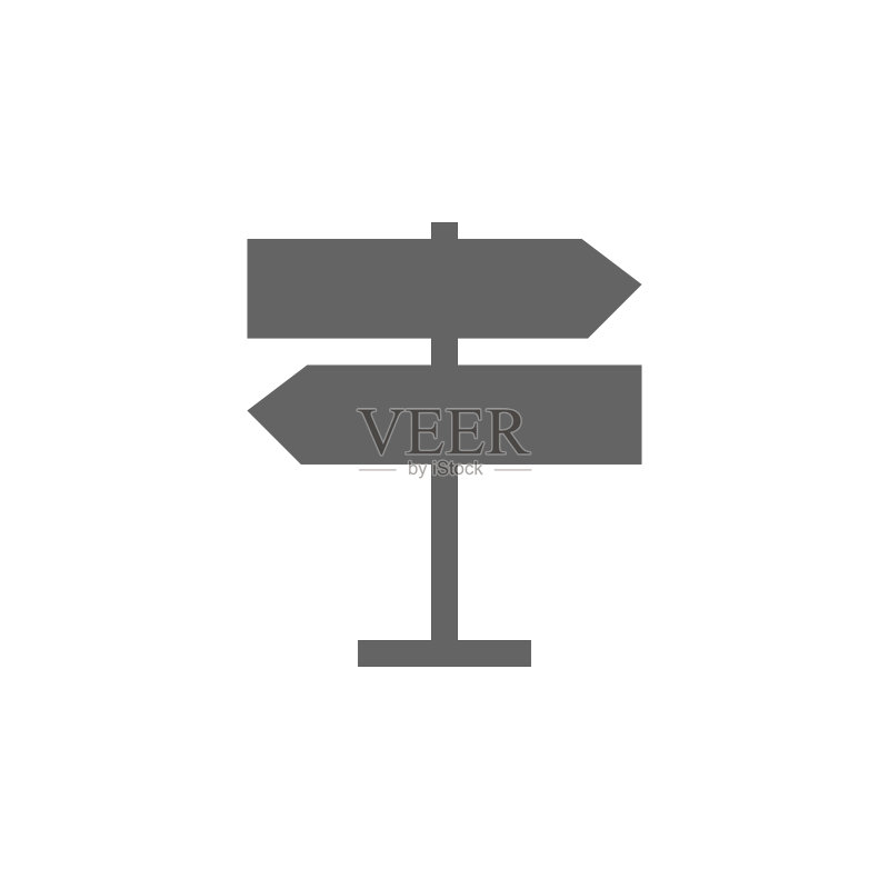 道路标志图标（UI/UX网站或移动应用）图标素材
