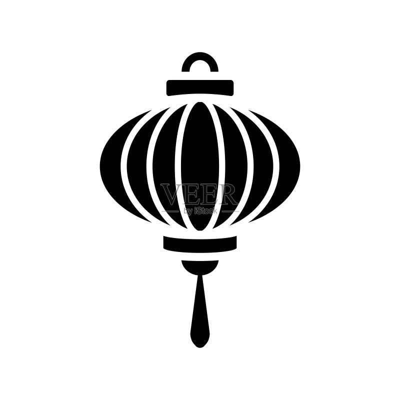 中国灯笼图标设计矢量模板图标素材