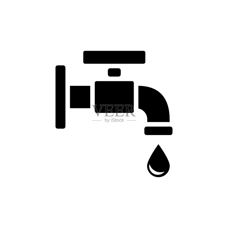 水龙头图标设计矢量模板图标素材