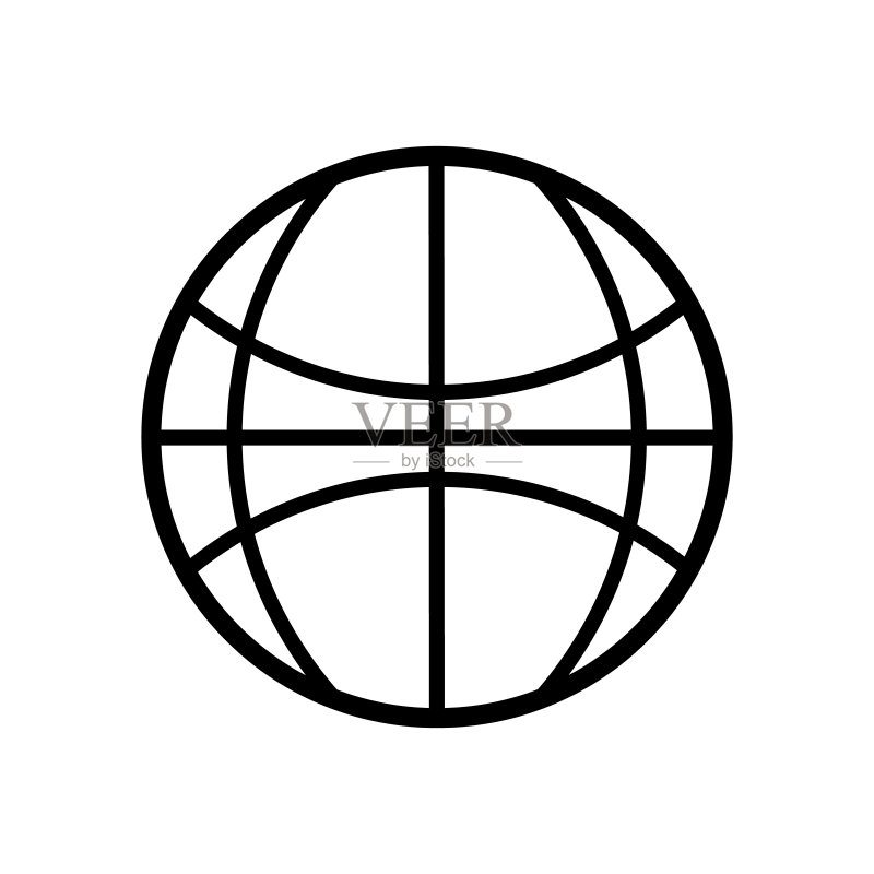 地球图标设计矢量模板图标素材