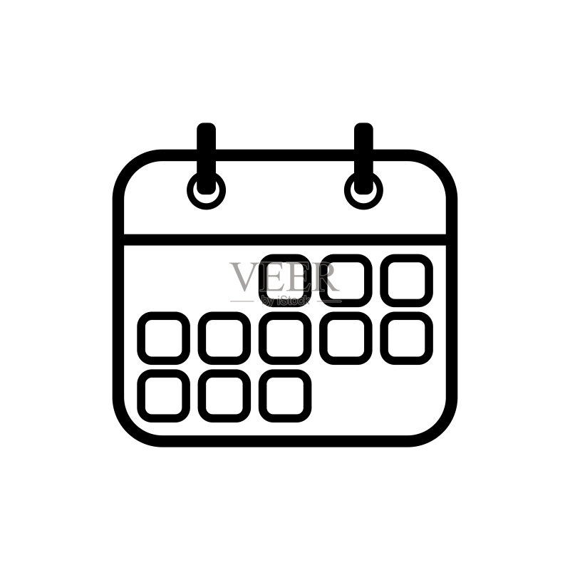 日历图标矢量设计模板图标素材