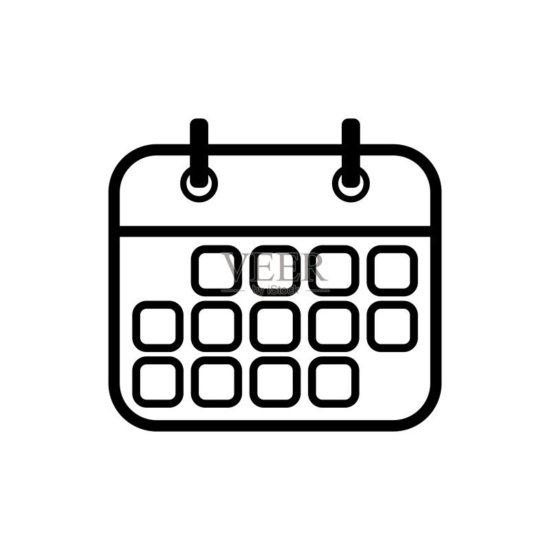 日历图标矢量设计模板图标素材