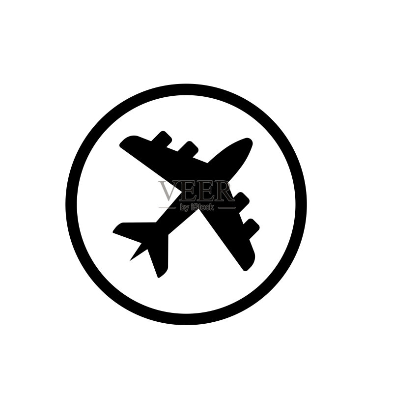 飞机图标矢量设计模板图标素材