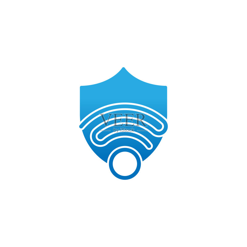 WiFi图标设计，WiFi扁平图标符号图标素材