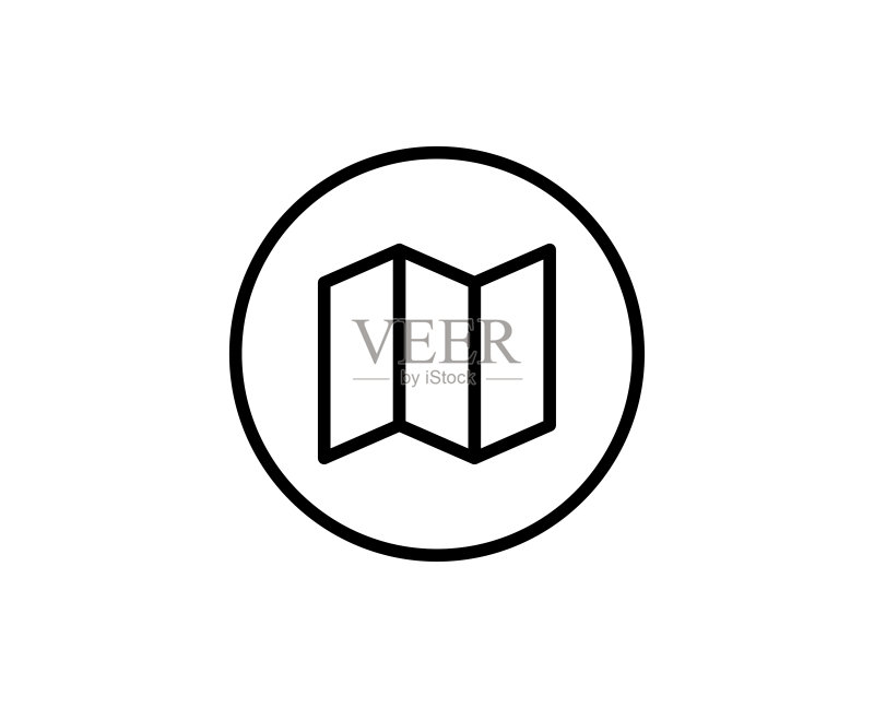 地图线条图标图标素材